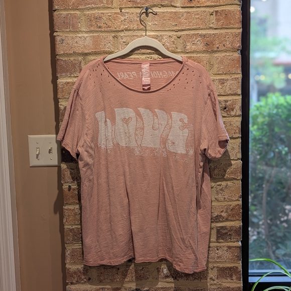 Magnolia Pearl Tops - Magnolia Pearl Blush Pink Love Tee